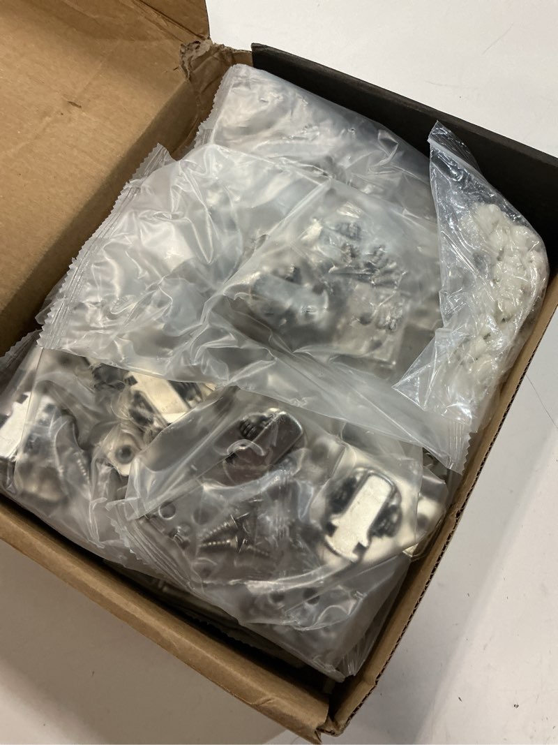 Condition photo showing Good Condition for chibery 30 pack 1/4" small overlay 4d concealed hinges for face frame door, soft close on/off switch, self closing, 105° open angle concealed stainless steel hinges for framed cabinet, satin nickel 1/4" overlay 30 pack