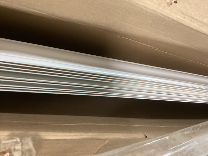 Condition photo showing item condition for Art3d 12-Pack Drop Ceiling Tiles 2x4 Ft, PVC Decorative Ceiling Covering Panels for Basement Kitchen Bathroom, 24x48 Inch, Cover 96 Sq. Ft, Smooth White Smooth White 24x48 inch