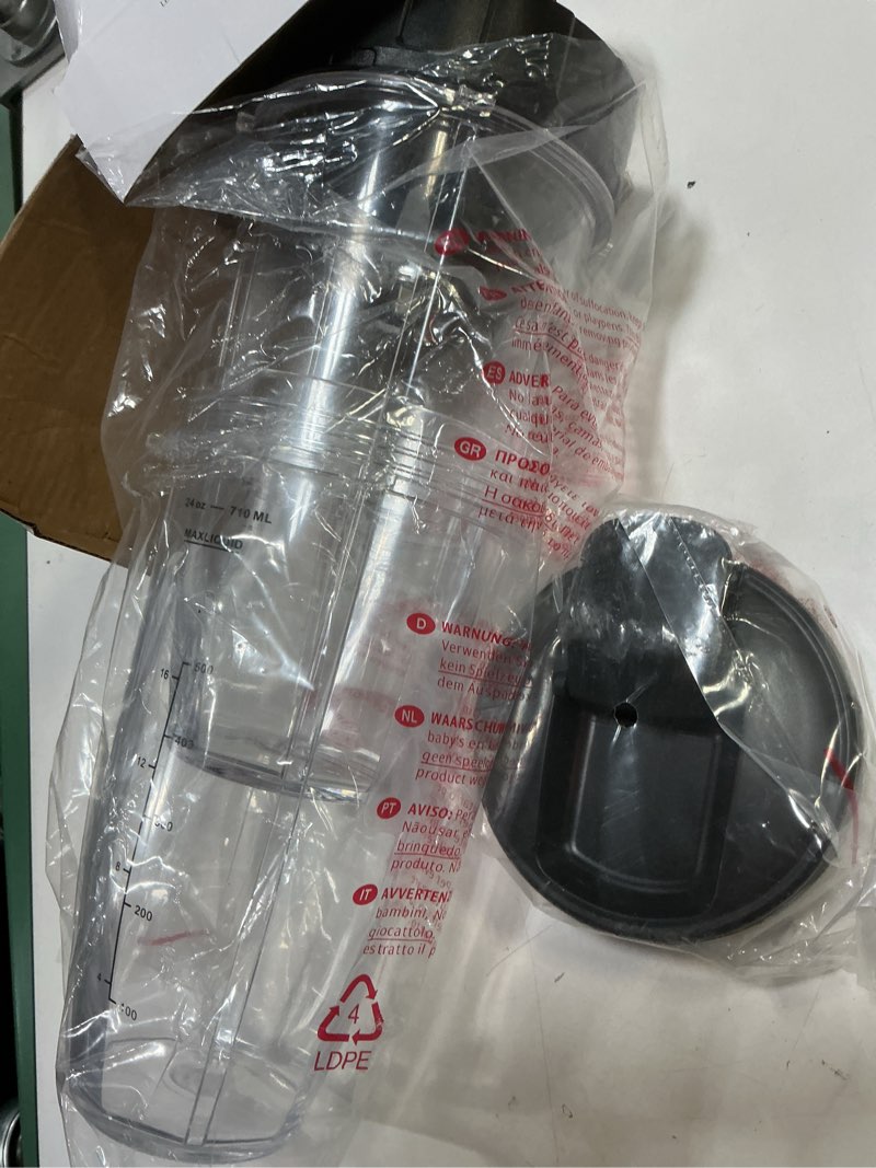 Condition photo showing Good Condition for Blender Replacement Parts for Ninja, 24oz Ninja Blender Cups with To-Go Lids, 7 Fins Extractor Blade, Compatible with Nutri Ninja Auto iQ Blenders BL2012 BN801 BL480-30 BL640-30 BL642-30 NN100-30