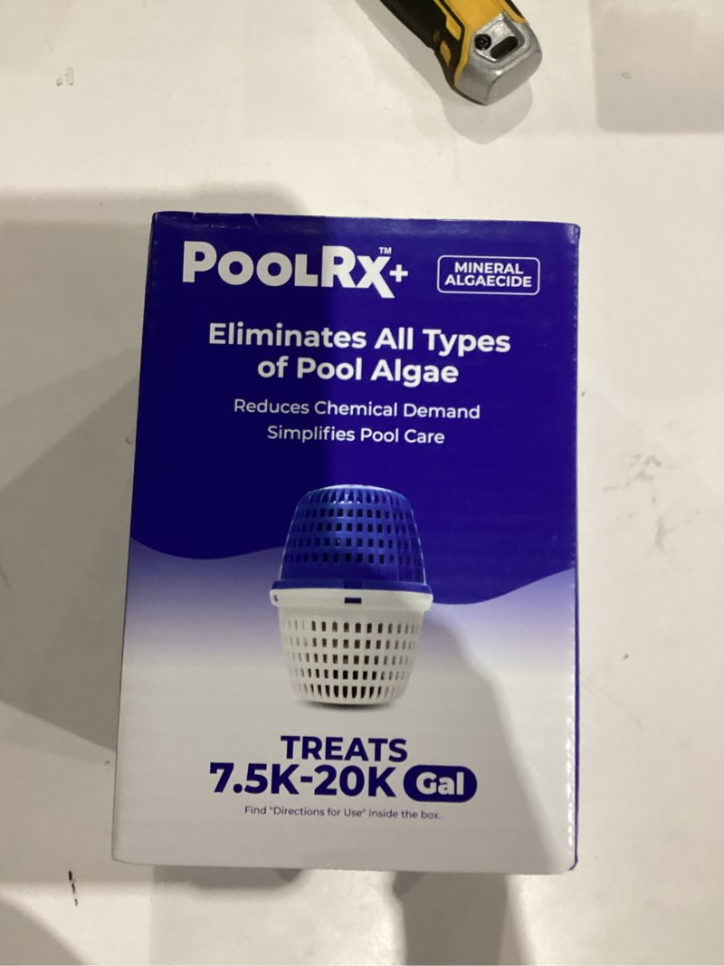 Condition photo showing New/Like New for PoolRX+ pool unit 7.5k-20k gallons