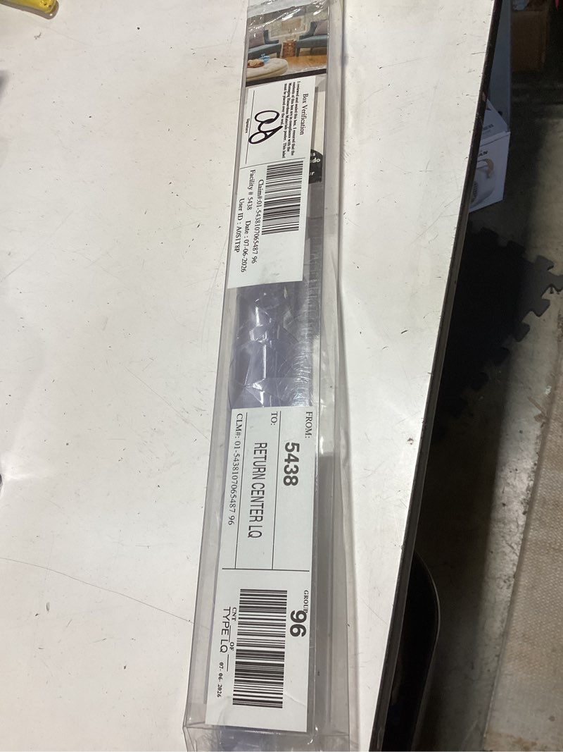 Condition photo showing Good Condition for roommates etched glass window film silver: privacy & tint, vinyl, 24" x 74", clear solid pattern