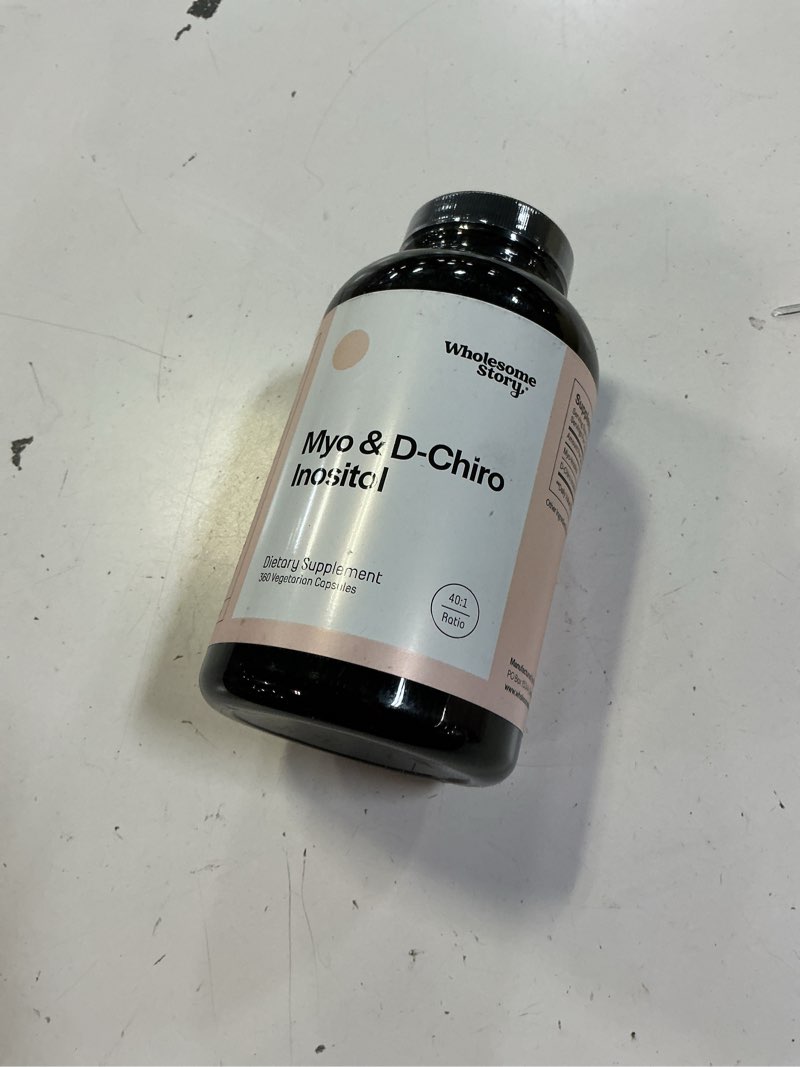 Condition photo showing New/Like New for ( exp :07/2027 )) wholesome story myo-inositol & d-chiro inositol supplement for women | fertility supplements for hormonal balance & ovarian health support | myoinositol | ideal 40:1 ratio | 90 servings 360 count (pack of 1)