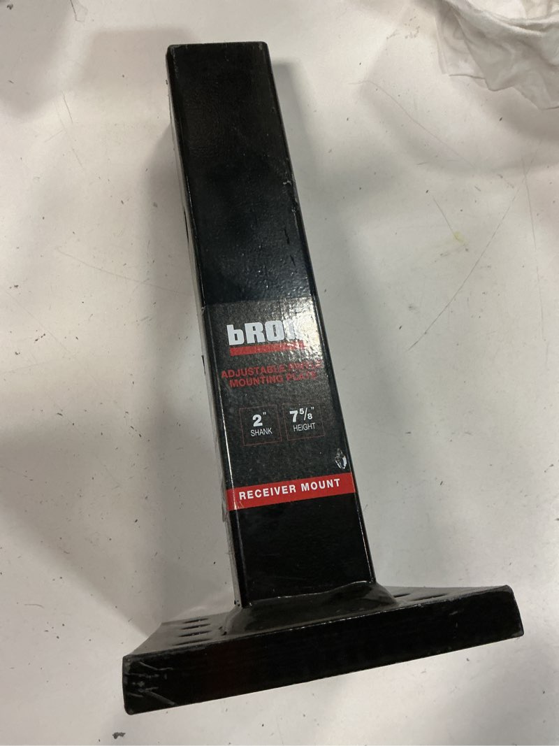 Condition photo showing As Is for brok 15903 warrior adjustable pintle mount plate with a 2-inch shank