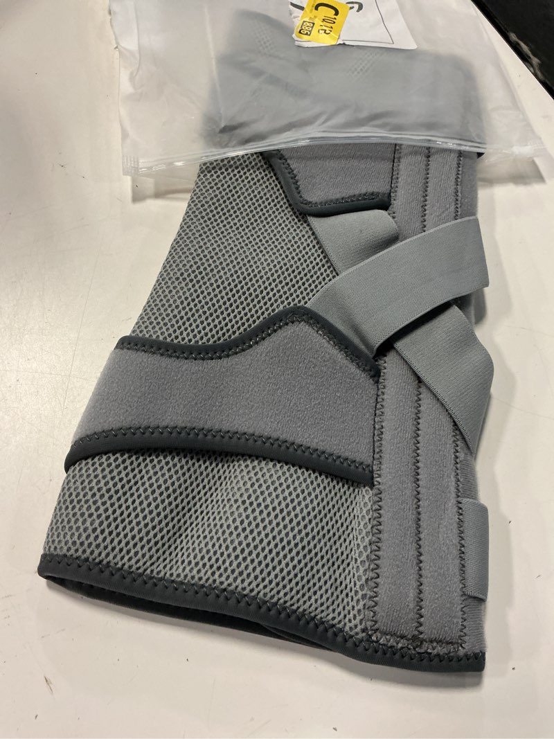 Condition photo showing New/Like New for galvaran knee brace for meniscus tear:adjustable knee support for maximum knee pain,side stabilizers for injury or surgery recovery - men and women gray-right medium