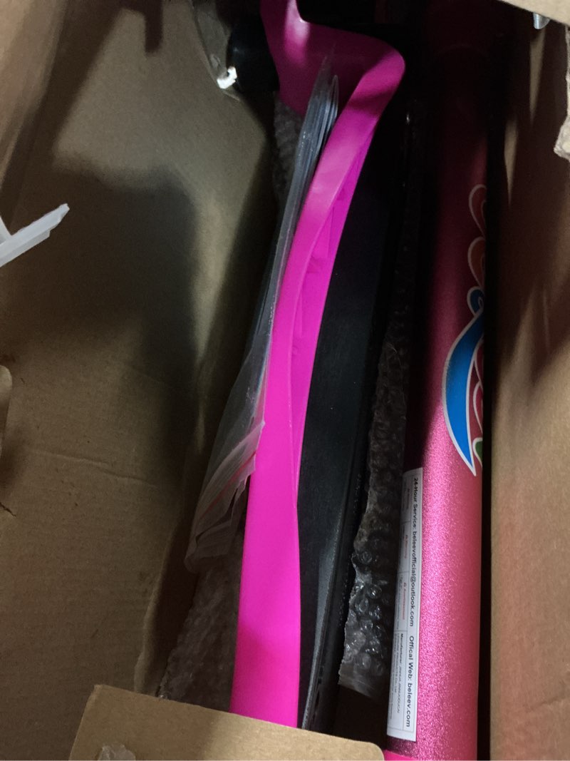 Condition photo showing Good Condition for BELEEV Scooters for Kids 3 Wheel Kick Scooter for Toddlers Girls Boys, 4 Adjustable Height, Lean to Steer, Light up Wheels, Extra-Wide Deck, Easy to Assemble for Children Ages 3-12 (Rose Pink)