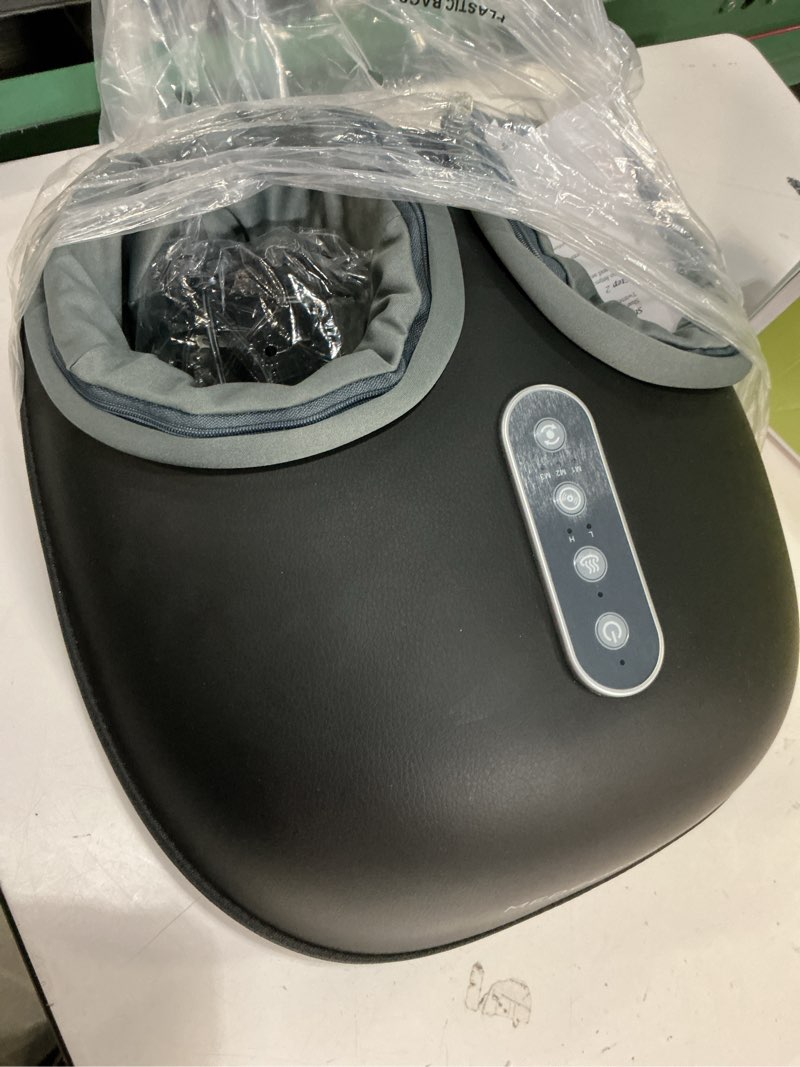 Condition photo showing Good Condition for medcursor foot massager with heat - shiatsu feet massage machine delivers relief for tired muscles & plantar, deep kneading therapy, multi-level settings for home, office use, size up to 13" fm04