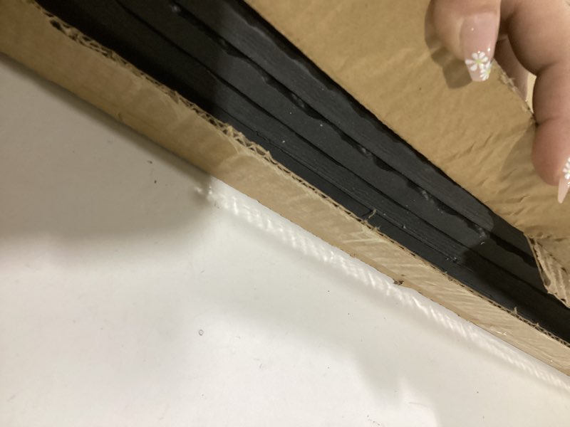 Condition photo showing As Is for ProsourceFit Puzzle Exercise Mat ½ in, EVA Interlocking Foam Floor Tiles for Home Gym, Mat for Home Workout Equipment, Floor Padding for Kids, Black, 24 in x 24 in x ½ in, 24 Sq Ft - 6 Tiles Black - 1/2 Inch - 24 Sq Ft - 6 Tiles