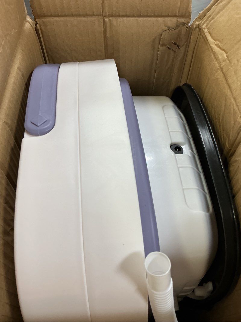 Condition photo showing Good Condition for 16L Portable Washing Machine, Foldable Small Washer with Spin Basket Laundry Machine, 3 Cleaning Modes Suitable for Underwear Baby Small Clothes, Foldable Design Ideal for Hotel Camping Apartment Home