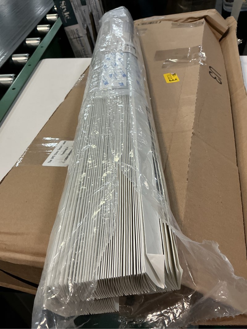 Condition photo showing Good Condition for 3 packs pleated blackout blinds, temporary blinds for indoor windows, light filtering paper shade, easy to cut and install, 36\\\" w x 72\\\" l, white, black out window cover with 12 clips