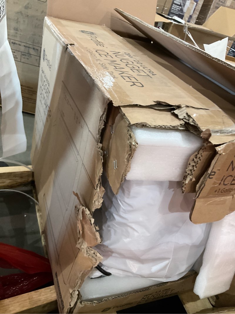 Condition photo showing Good Condition for ge profile opal ultra countertop nugget ice maker, 1 gallon xl side tank, 38 lbs/day, nugget pellet ice machine, scoop included, wifi smart connected, chocolate quartz