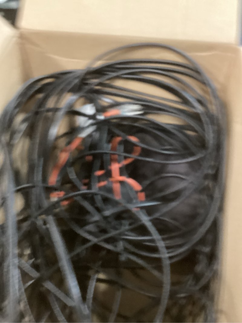 Condition photo showing As Is for 119.5FT(3FT~200FT) Heat Tape for Water Pipes, -40°F Deicing Heating Cable, Freeze Protected Water Pipe Heating Cable, Heated Water Hose, Plumbing Fixtures, 120V 5W/ft Plumbing Fixtures 119.5FT Black