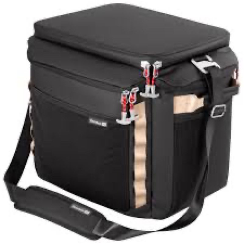 CleverMade 55-Pound Outdoor Performance Cooler Bag, Black Obsidian, 18" x 12.5" x 14.25", Made from 