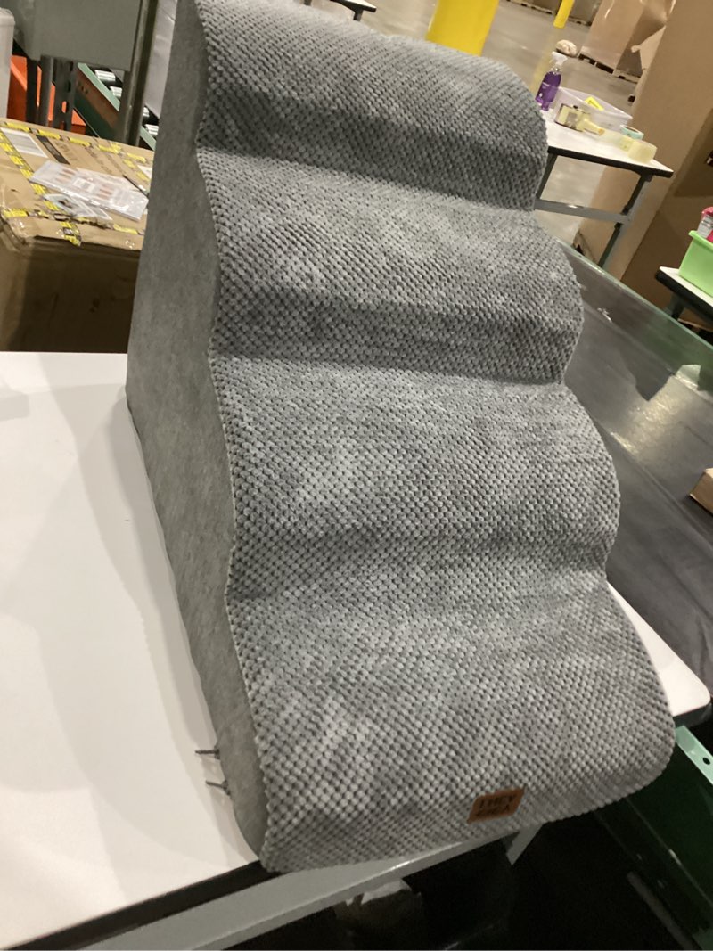 Condition photo showing As Is for Dog Steps - Non Slip Pet Stairs for Sofa - Pet Supplies, Dog Ramp for Bed, Couch, for Kittens, Cats and Injured Dogs Lambo