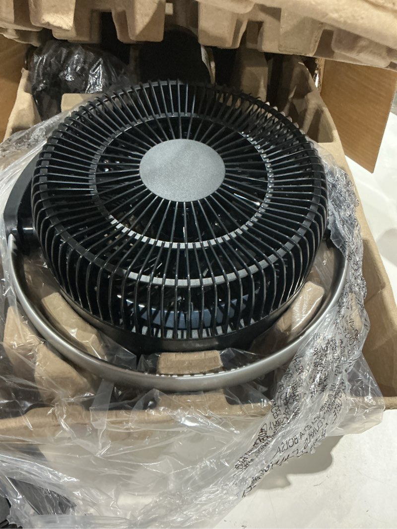 Condition photo showing As Is for lasko whirlwind 7" 24-speed dual oscillation, remote, timer, dc pedestal fan apdc302