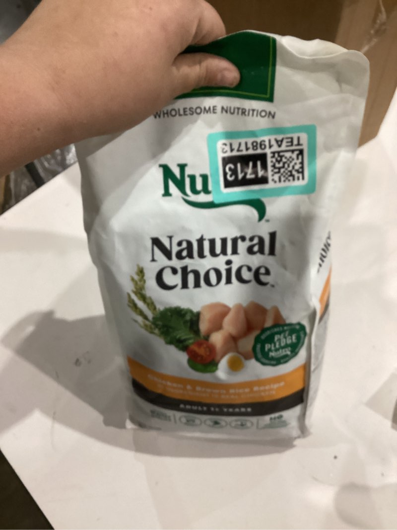 Condition photo showing New/Like New for Nutro Natural Choice Chicken & Brown Rice Adult Dry Dog Food Recipe, 5 lb. Bag Chicken 5 Pound (Pack of 1)