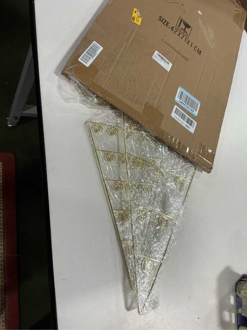 Condition photo showing New/Like New for 2 Pack Large Christmas Tree Card Holder 27.6'' 15.8'' Metal Tabletop Display Spiral Xmas Tree Gift Card Photo Picture Holder Stand for Christmas Birthday Wedding Home Table Decor