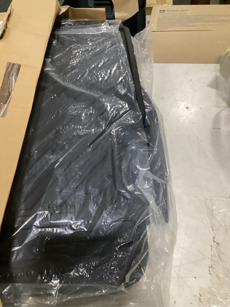 Condition photo showing New/Like New for 3w floor mats & cargo liner jeep wrangler jl 2018-2026 without subwoofer | (non jk or 4xe) unlimited 4-door sahara willys rubicon, all-weather tpe floor liner and trunk full set car mats 3.wrangler jl full mats (w/o subwoofer)
