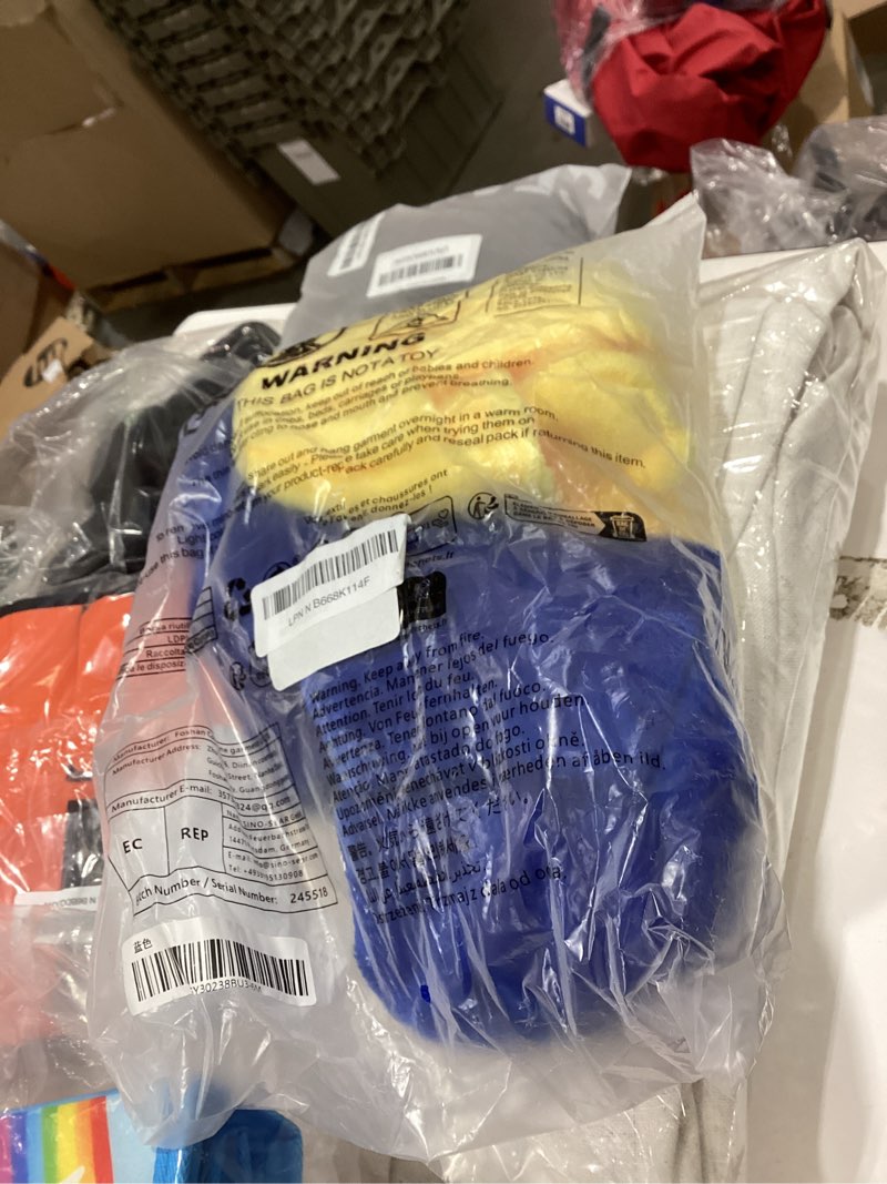 Condition photo showing New/Like New for Baby Boy Girl Halloween Costumes Little Yellow Man Costume Warm Hooded Romper Baby Halloween Clothes 3 6 12 18Months Yellow Blue 3-6 Months