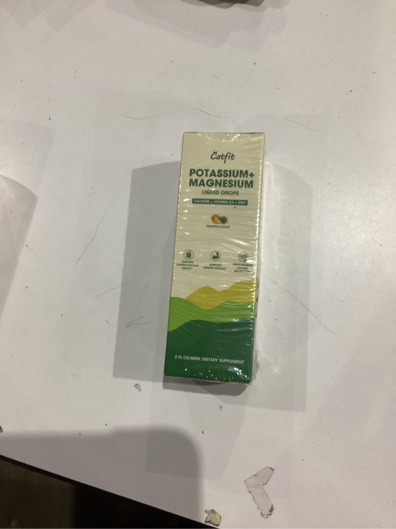 Condition photo showing New/Like New for Potassium Magnesium Glycinate Supplement-High Absorption Magnesium Complex Liquid Drop with Calcium, Potassium, Vitamin D3 & Zinc for Sleep,Leg Cramps, Muscles & Energy, Sugar Free&Vegan 2 Fl Oz