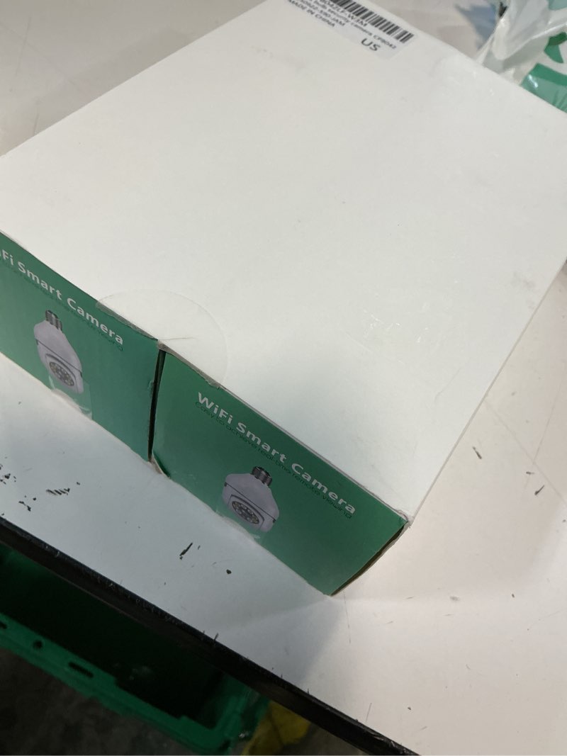 Condition photo showing Good Condition for wesecuu light bulb security camera -5g& 2.4ghz wifi 2k security cameras wireless outdoor motion detection and alarm,two-way talk,color night vision,human detection, bulb camera compatible with alexa 2k/2-pack white