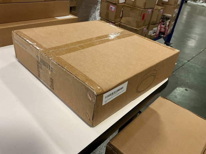 Condition photo showing New/Like New for Bargeni LED Flush Mount Ceiling Light,12.5 inch Close to Ceiling Light Fixtures,Natural Wood and Matte Black Finish,18W 5CCT Dimmable (2700K-6000K) Modern Ceiling Light,Round Ceiling Lamp for Bedroom Black and Wood