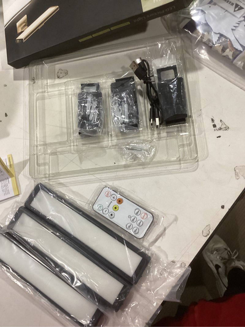 Condition photo showing Good Condition for EZVALO Picture Light for Wall, Rechargeable 2400mAh Battery Lights Wireless Remote, 3 Color & Dimmab