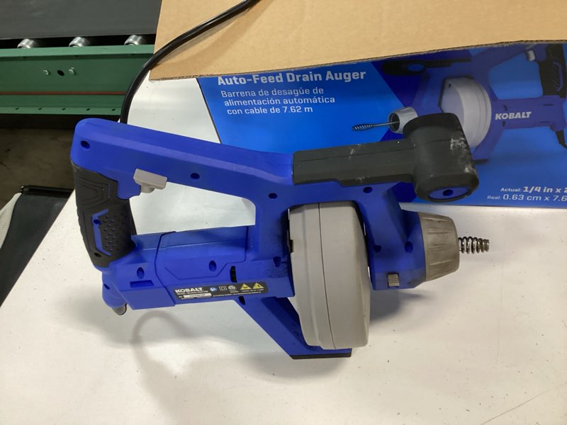 Condition photo showing As Is for kobalt 1/4-in dia x 25-ft l music wire corded machine augers