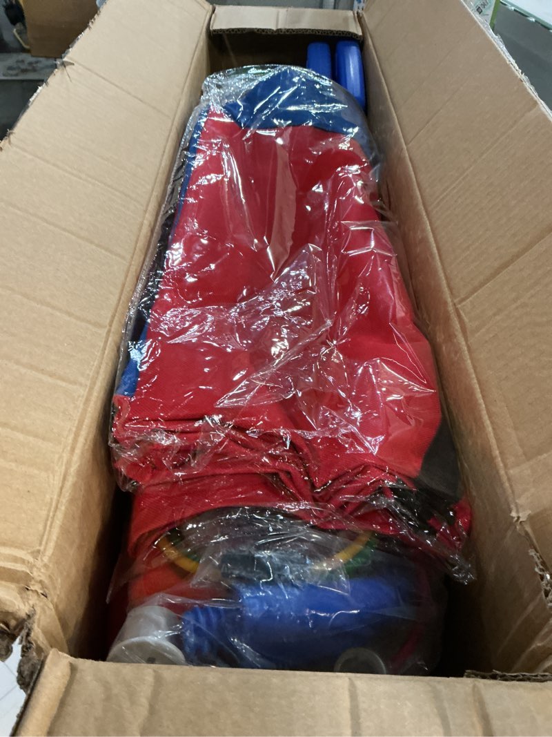 Condition photo showing Good Condition for giant 4 row game with carrying bag and mesh fabric .giant 4-to-score game set suitable for indoor and outdoor holiday parties and family gatherings.? blue red?