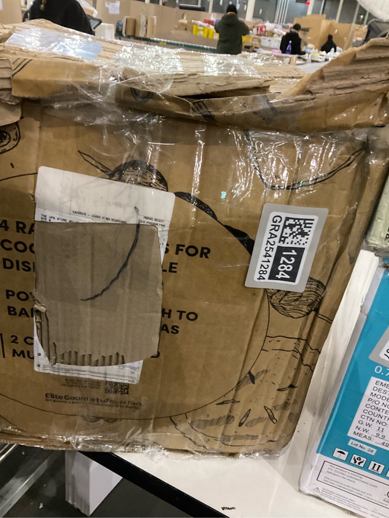 Condition photo showing New/Like New for Elite Gourmet ETO-4510M French Door 47.5Qt, 18-Slice Convection Oven 4-Control Knobs, Bake Broil Toast Rotisserie Keep Warm, Includes 2 x 12" Pizza Racks, Stainless Steel 18-Slice, 45L