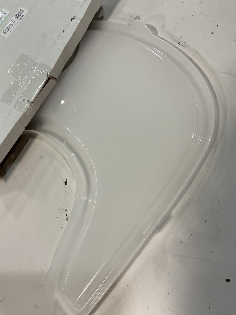 Condition photo showing Good Condition for high chair tray cover compatible with stokke tripp trapp chair with cup holder - smooth surface and strong suction - made with food-safe plastic (bpa bps bpf lead phthalate free) - clear