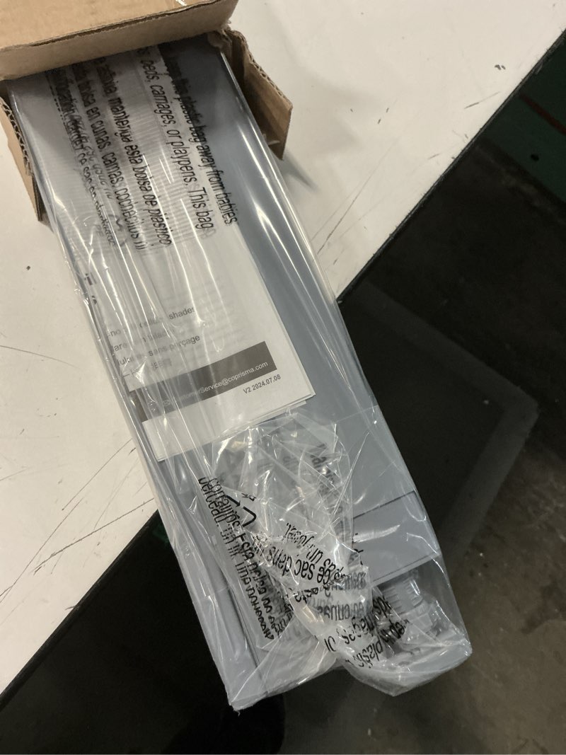 Condition photo showing Good Condition for lazblinds no tools no drill cordless cellular shades, light filtering honeycomb shades for home, thermal insulation blinds for windows, 50" w x 64" h, dark grey light filtering-dark grey 50" w x 64" h