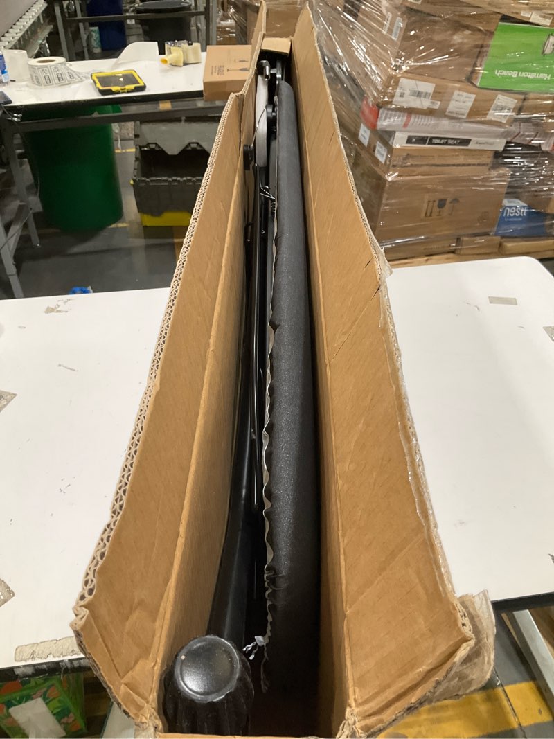 Condition photo showing Good Condition for kingboard ironing board, compact iron board full size with extra thick cover, 7 adjustable heights stand with hanger and iron rest, large heavy duty ironing board with storage tray, 13x43 black