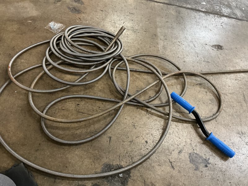 Condition photo showing As Is for Kobalt 1/2-in x 50-ft High carbon wire Hand auger for Sink Visit