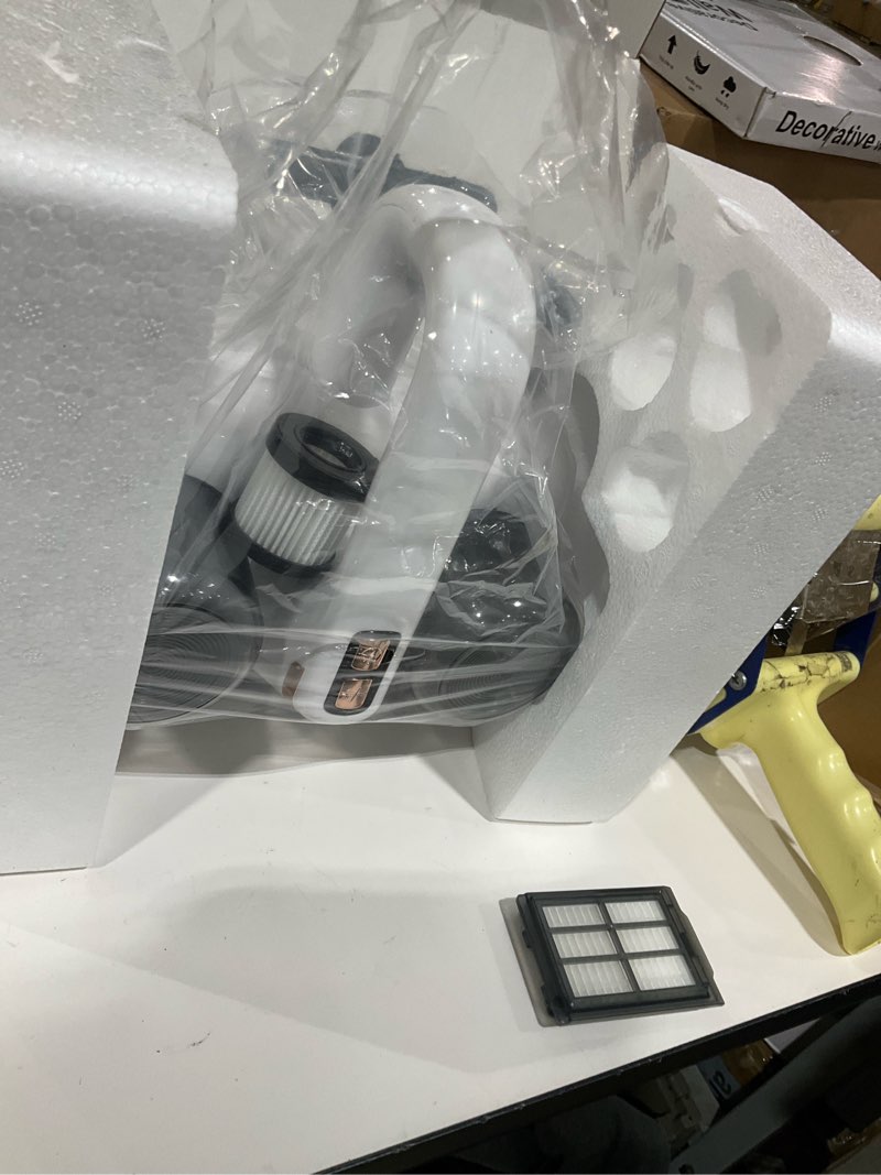Condition photo showing Good Condition for Mattress Vacuum Cleaner - 5-in-1 Cordless Bed Vacuum Cleaner, Powered by UV-C Light & Ultrasonic Technology, 16Kpa Strong Suction,Low Noise,Suitable for Dust, Pet Hair, Etc. White