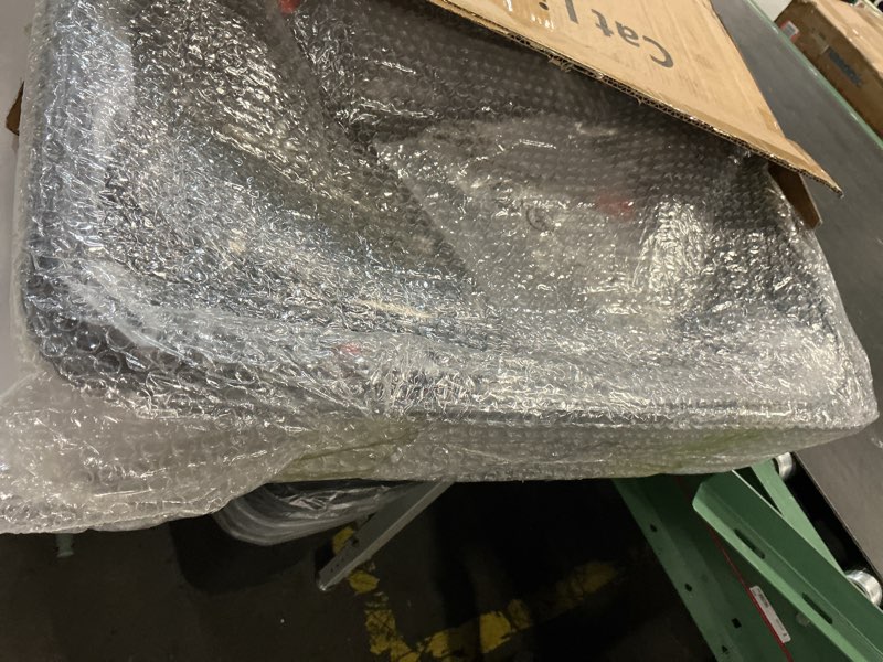 FURTIME Stainless Steel Litter Box with Lid, Large Enclosed Cat Litter Box for Big Cats, Metal Cat B