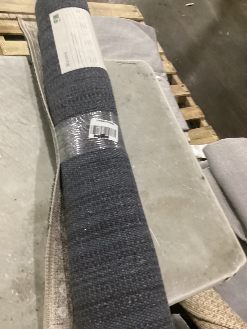 Condition photo showing As Is for loloi rifle paper co. maison collection mao-02 bough natural 2'-6" x 7'-6", .19" pile height, runner rug bough natural 2'6" x 7'6" (rectangular)
