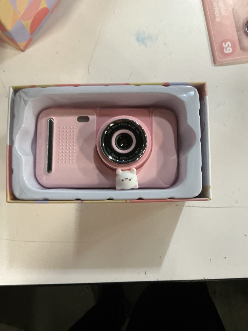 Condition photo showing Good Condition for Upgrade Kids Selfie Camera,Chritmas Birthday Gift for 3-9 Years Old Girls,Portable Toy for 3 4 5 6 7 8 9 Year Children,Toddler 1080HD Digital Video Camcorder Camera with 32G SD Card Pink