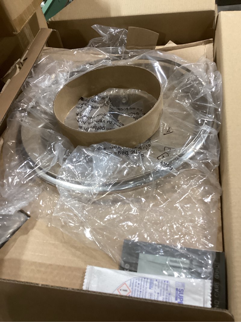 Condition photo showing Good Condition for DELUXE Stainless Steel Frying Pan with Lid, 11-Inches Oil Gather Pro Skillet with 3-Ply Heavy Bottom, PFOA Free Frying Pot with Stay-Cool Handle Compatible with All Stoves, Dishwasher Oven safe