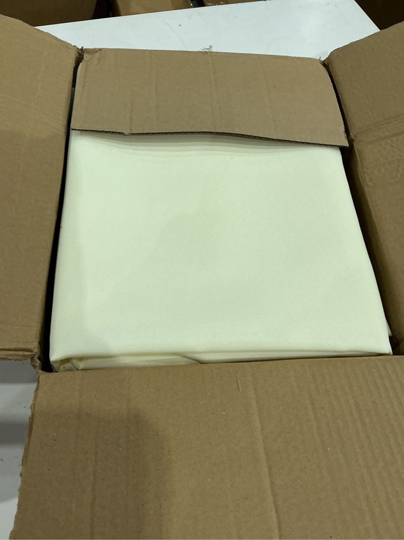 Condition photo showing Good Condition for sancua 6 pack beige tablecloth 60 x 102 inch, rectangle table cloth for 6 feet tables - stain and wrinkle resistant washable polyester table cover for dining tables, buffet parties and camping beige 6 pack 60x102 inch
