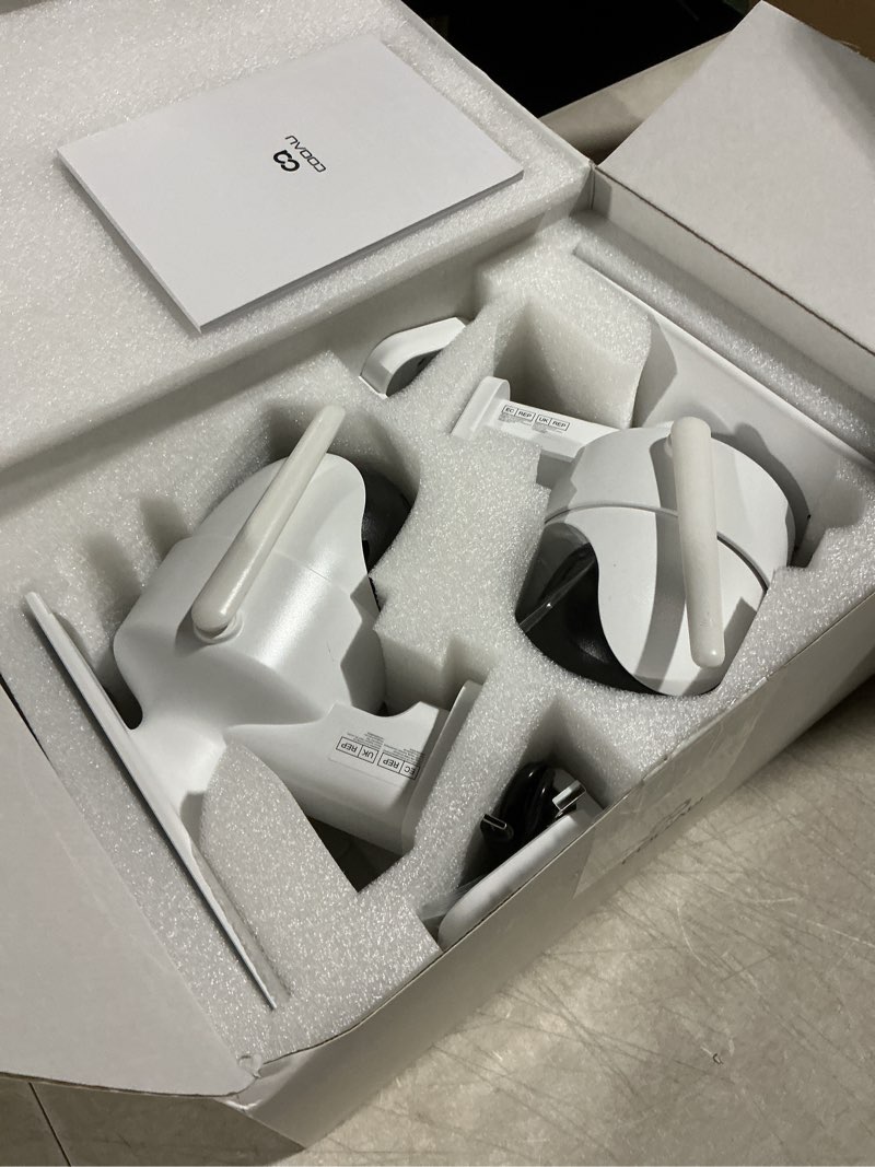 Condition photo showing Good Condition for cooau cameras for home security??, 2k 360° solar security cameras wireless outdoor, low-light rechargeable??, easy to install, surveillance cam with ai smart detection,color night vision,two-way audio white - 2 pack