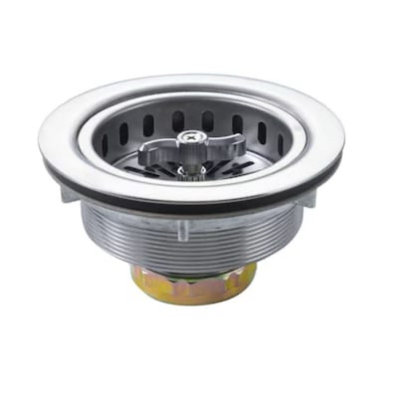 allen + roth 4.5-in stainless steel rust resistant strainer with lock mount included