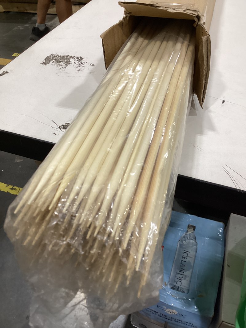 Condition photo showing Good Condition for hopelf 36" natural bamboo skewers sticks for marshmallows?s'mores?bbq?kabob?grilling?barbecue?roasting?camping.more size choices 6"/8"/10"/12"/14"/30"(100 pcs) 36 inch 100