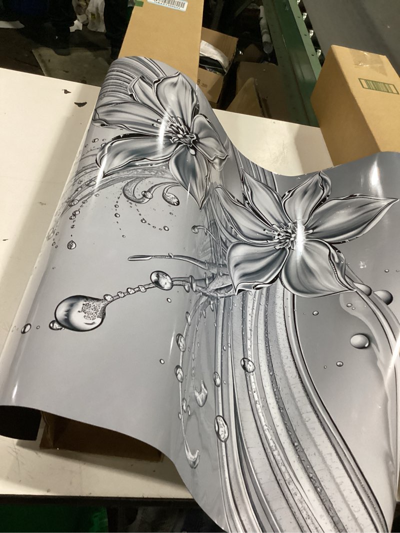 Condition photo showing Good Condition for silver floral dishwasher magnet cover for washers fridge cover panel decal home kitchen decor,washing machine cabinet reusable dishwasher covers,26 x 23 inch