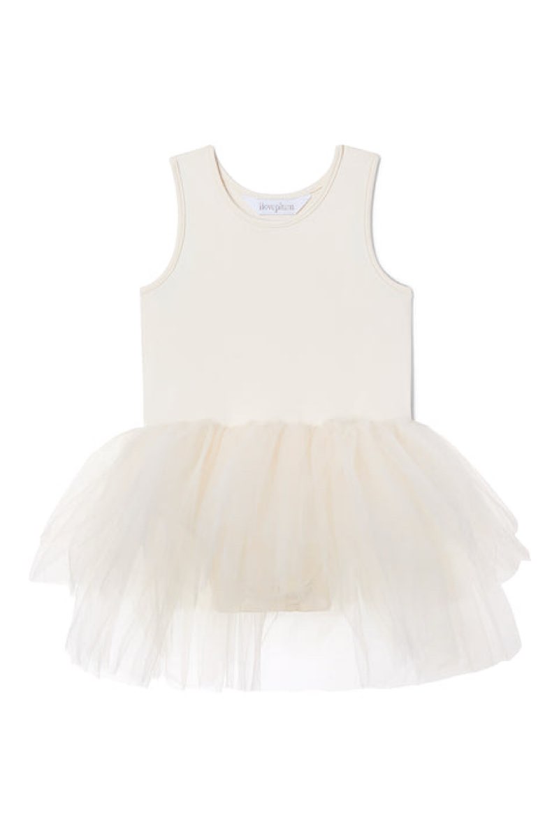 Iloveplum bae tutu dress pearl ivory 4y