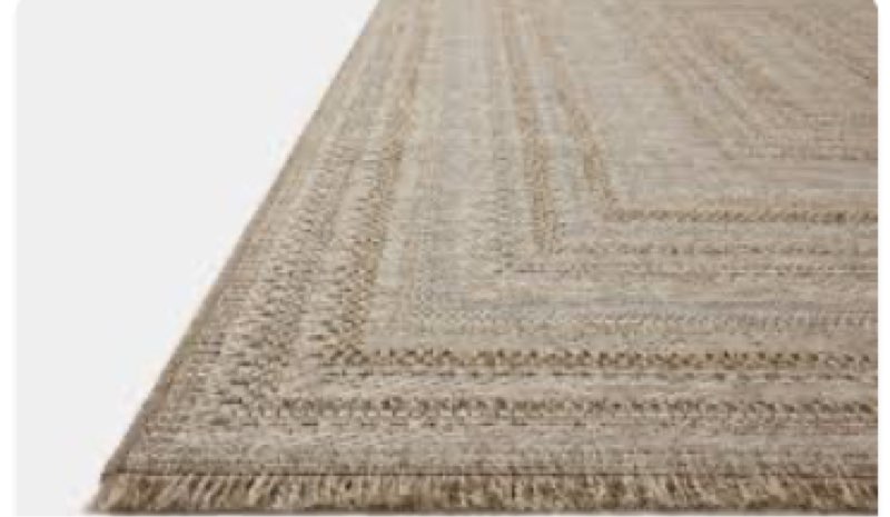 loloi dawn collection indoor/outdoor daw-01 natural 11'-4" x 15' area rug