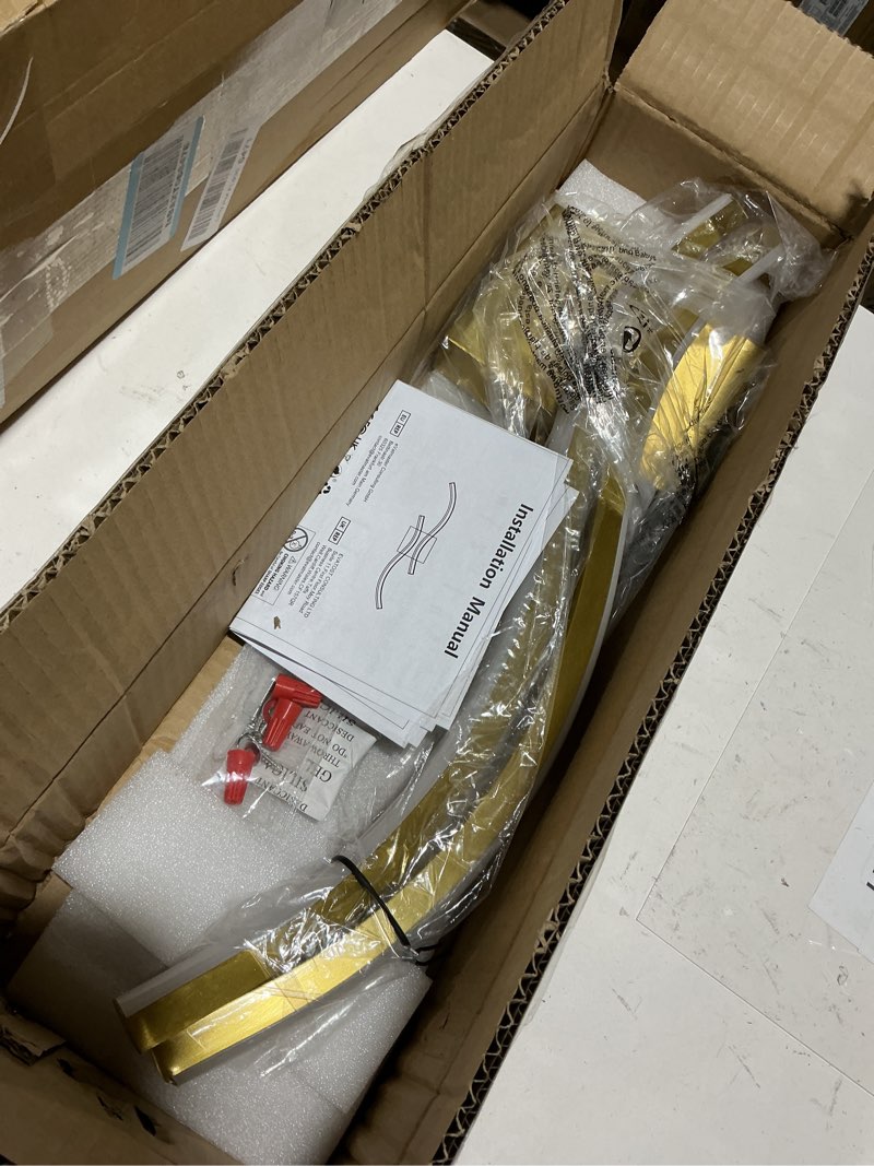 Condition photo showing New/Like New for gold bathroom vanity light, 30w 5cct dimmable modern bathroom light fixtures over mirror, led vanity lighting wall lamp for restroom (gold, 31.5inch)