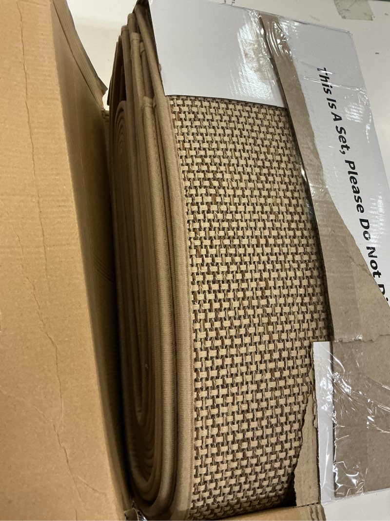 Condition photo showing New/Like New for Stair Treads Non Slip for Wooden Steps Indoor 9" x 36" 15 Pack Extra Wide Stair Tread Carpet Stairs Runner, Step Pads with Reusable Adhesive for Dogs Kids Elders, Machine Washable, Beige 9 x 36 inch Beige 15