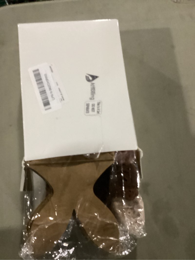 Condition photo showing New/Like New for Affrolling 24 Set Boho Bow Easter Bunny Party Favor Bags DIY Bunny Gift Boxes with Neutral Bow Ribbon and Dried Flowers Rustic Paper Rabbit Ears Treat Bags Bulk for Easter Spring (Brown) 24 Brown