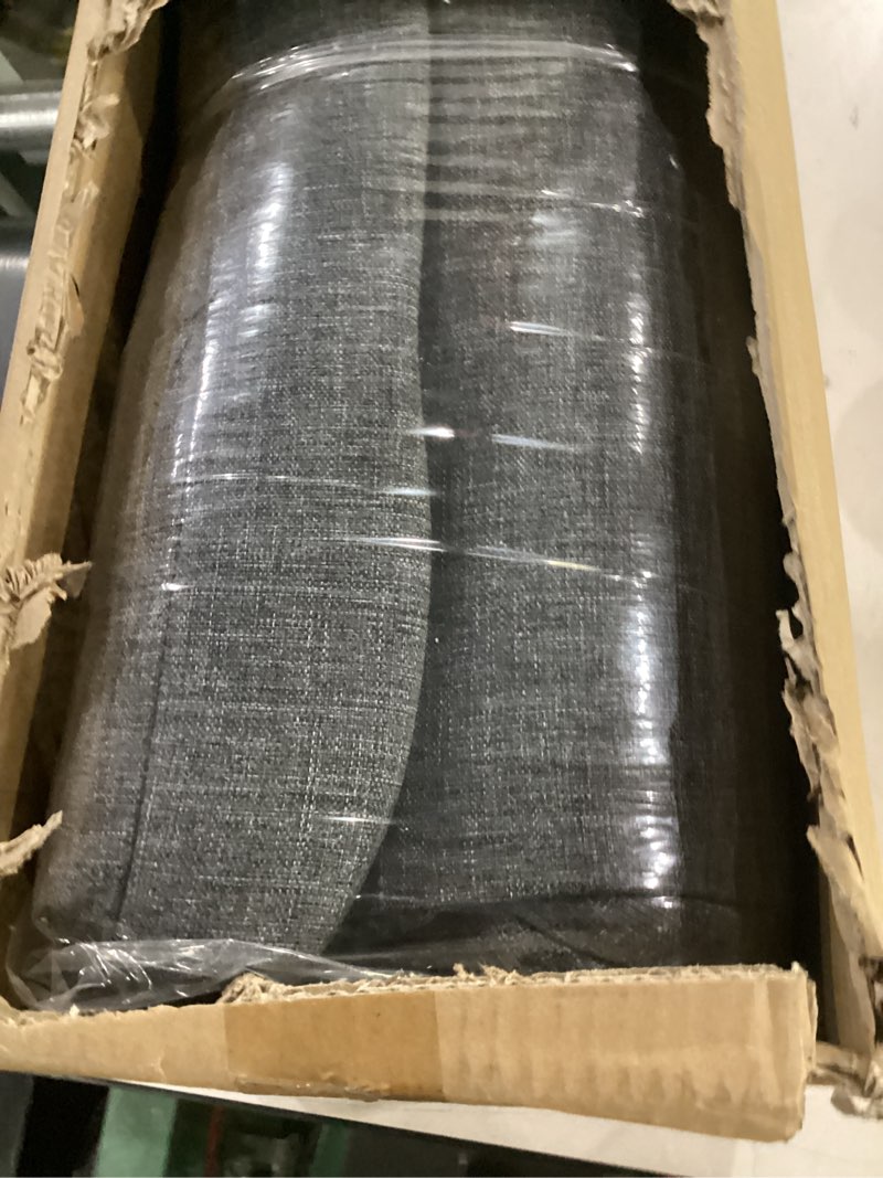 Condition photo showing New/Like New for qilloway outdoor seat/back chair cushion tufted pillow , spring/summer seasonal replacement cushions. (charcoal grey/black)