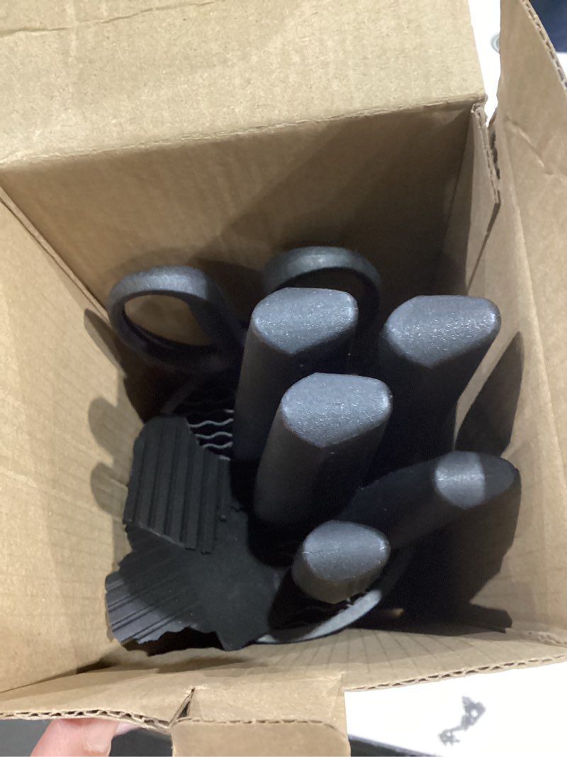 Condition photo showing As Is for Knife Set, Brewin Kitchen Knife Set, Knives Set for Kitchen, Universal Knife Block, Utility Knife Block Set, New Home Essentials, Apartment Essentials, Dishwasher Safe Charcoal